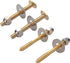 Rocky Mountain Goods Toilet Floor Bolt and Screw Kit - Securely Fasten Toilet Bowl to Floor - Complete Install Kit to Attach to Flange - Bolts, Sc...