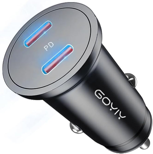 USB C Car Charger, Mini 60W USB C Fast Charging Cigarette Lighter, Dual PD3.0 Car Charger Compatible with iPhone 15, Galaxy, iPad Pro,Macbook air ...