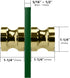 CKB Double Sided Shower Glass Door Knob, Polished Gold Finish with Solid 304 Stainless Steel Door Handle Pull for Bathroom. Compatible with 5/16" ...