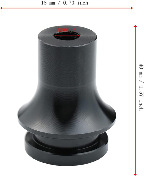 Shift Knobs Boot Retainer Adapter Gear Stick Shifter Connector with Aluminum, M10 X 1.5 Thread(Black)...