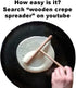 Pre-assembled! HipGirl Wooden Crepe Spreader,Pancake Crepe Tools,??Spatula Sticks for Griddle,Dosa Making&Crepe Making Accessories for Flat Tortil...