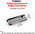 Pocket Screwdriver, Folding Screwdriver Set, 8 in 1 Screwdriver Multitool, Universal Screwdriver, Slotted Phillips Screwdriver, Phillips PH0–PH3, ...