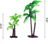 12Pieces 3.15-inch and 5.5-inch Green Palm Tree Cake Topper Decorated with Coconut Cake Topper Cake Decoration or Model, Sand Table Decoration....