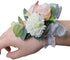 MOJUN Boutonniere and Wrist Corsage Set Wedding Flowers Accessories Prom Suit Decoration...