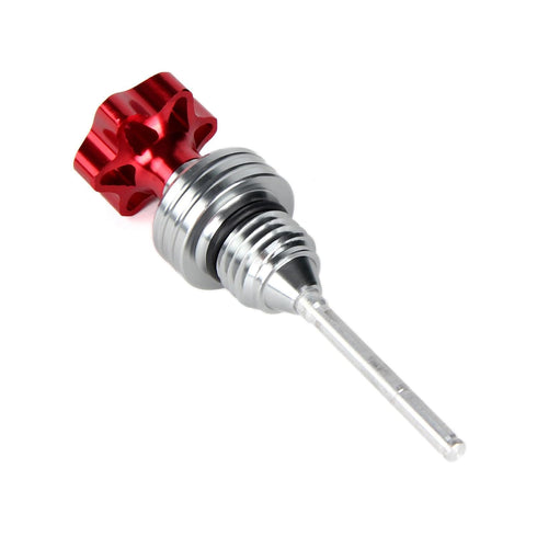 SUNQIAO Dirt Bike Dipstick, CNC Alloy Pit Bike Engine Oil Dipstick for CRF50 CRF70 KLX110 Z50 Z50J SSR 110cc Engine 125cc 150cc Dirt Bike Engine t...