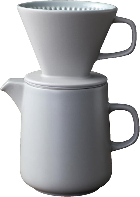 30oz Coffee Maker Press Coffee Maker With Hand Coffee Pot Set Ceramic Coffee Filter Cup Drip Coffee Hand Pot (dark grey)...