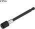 2pcs 100mm Magnetic Screwdriver Bits Holder Extension Quick Release Drill Bit Chuck Adapter with 1/4" Hex Shank for Socket Driver Adapter Power To...