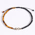 Jewever Infinity Charm Tiger Eye/Black Obsidian Beaded Bracelet Anklet for Women Beach Foot Crystals and Gemstones Jewelry Adjustable...