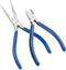 Long Nose Plier and Circlip Plier Set HANDSKIT Micro Wire Cutter Shear Long Needle Nose Cutting Pliers Repair Tool for Electronics,Wires,Jewelry,D...
