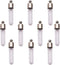 10 pieces tube shape Name on rice glass vial pendant screw cap bottle, rice art wish bottle charms (Round bottom tube)...