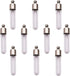 10 pieces tube shape Name on rice glass vial pendant screw cap bottle, rice art wish bottle charms (Round bottom tube)...