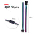 BTF-LIGHTING 10 Pairs 4pin SM JST 15cm Cable Female/Male connectors for Led Strip RGB 5050 3528 WS2801 APA02 WS2815 WS2813...