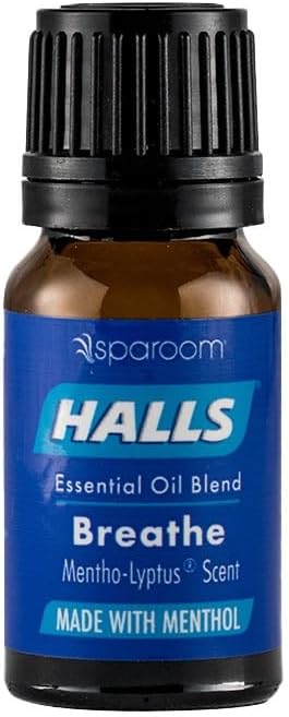 Halls Breathe Menthol with 100% Pure Essential Oils Blend for Diffusers and Aromatherapy, 10 mL, Mentho-Lyptus Scent...