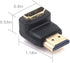 VCE HDMI 90 Degree Adapter 2-Pack, Right Angle HDMI Adapter Male to Female L-Shape Connector with 4K@60Hz, 3D for TV Stick, HDTV, PC...