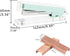 Clear Mint Green Stapler with 1000 Rose Gold Staples for Desk Manual Staplers Home School Office Accessories Stationery Supplies (Mint Green Stapl...