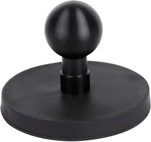66mm(2.6") Diameter Round Magnetic Mount Base with 1" Ball,Compatible with RAM Mounts B Size Double Socket Arm and Other 1inch Ball Bike Motorcycl...