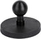 66mm(2.6") Diameter Round Magnetic Mount Base with 1" Ball,Compatible with RAM Mounts B Size Double Socket Arm and Other 1inch Ball Bike Motorcycl...