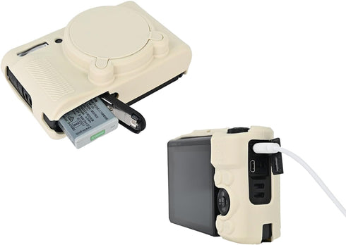 SX740 Silicone Camera Case Rubber Cover for Canon PowerShot SX740 SX730 HS Cameras Accessories Body Skin with Hand Neck Strap Lanyard...
