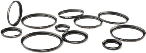 K&F Concept 11pcs Metal Stepping Rings Step Up Ring Set 26-30MM 30-37MM 37-43MM 43-52MM 52-55MM 55-58MM 58-62MM 62-67MM 67-72MM 72-77MM 77-82MM Co...
