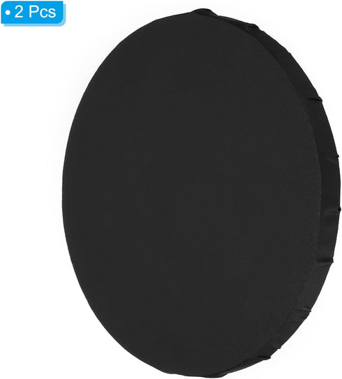 PATIKIL Paint Canvases for Painting, 2 Pack 6 Inch Round Wood Frame Stretched Blank Art Canvas Board Panels for Acrylic, Oil, Tempera Painting, Bl...