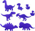 Metal Dinosaur Cutting Dies, 8 pcs Easter Dinosaur Set Metal Die Cuts Embossing Stencils Template Mould for Card Making Scrapbooking and DIY Craft...