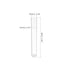 uxcell 10Pcs PS Plastic Test Tubes with Cork Stoppers, Round Base, 12x60mm, Storage Container for Scientific Experiments Sample Display Decoration...