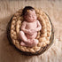 Matissa Newborn Baby Photography Props Braided Rope Basket Filler Photography Background Rug Blanket (Light Brown)...