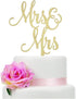 Mrs and Mrs Cake Topper, Rustic Wooden Cake Topper for Female Wedding/Bridal Shower/Engagement Party Decorations...