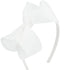MEEDEE Fashion Cute White Bow Headband for Girls Toddlers 3 Year Old, Little Girl Grosgrain Headband for Casual Wear Party Dress Decoration...