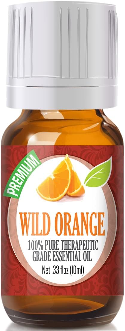 Healing Solutions 10ml Oils - Wild Orange Essential Oil - 0.33 Fluid Ounces...