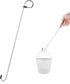 Pool Skimmer Basket Hook Tool, 13.78 Inch Long Stainless Steel Skimmer Strainer Basket Removal Handle Filter Lid Lifting Hook for Debris Remove Cl...