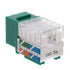 Cat5e Keystone Ethernet Wall Jack Punch Down UTP 45-Degree (Easier Termination Than 90-Degree), RJ45 Slim Profile Speed Termination Green 45° Angl...