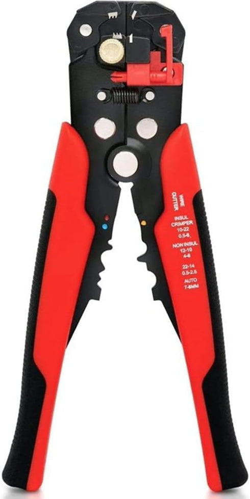 Automatic Wire Stripper, 3 in 1 Self-Adjusting Wire Cutter For Electrical Wire Stripping, Cable Cutting, Crimping Tool from 10-24 AWG...