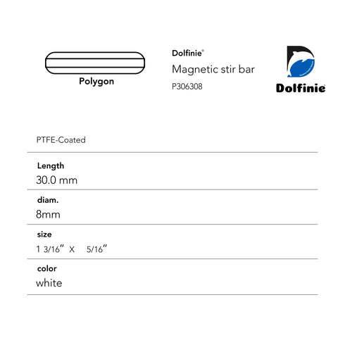 Magnetic Stirrer bars, Stir bar Rod, Magnetic Stirrer Pill, for Magnetic Mixer Stir Plate (6pcs, Polygon 30mm x 8mm)...
