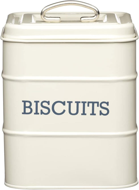 Living Nostalgia Biscuit tin 14,5x19cm, Metal, Antique Cream, 14.5 x 19 cm...