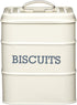 Living Nostalgia Biscuit tin 14,5x19cm, Metal, Antique Cream, 14.5 x 19 cm...