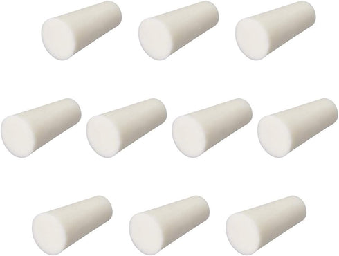 uxcell 9-14mm Beige Drilled Silicone Stopper Plugs for Flask Test Tube Stopper 10pcs...