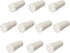 uxcell 9-14mm Beige Drilled Silicone Stopper Plugs for Flask Test Tube Stopper 10pcs...