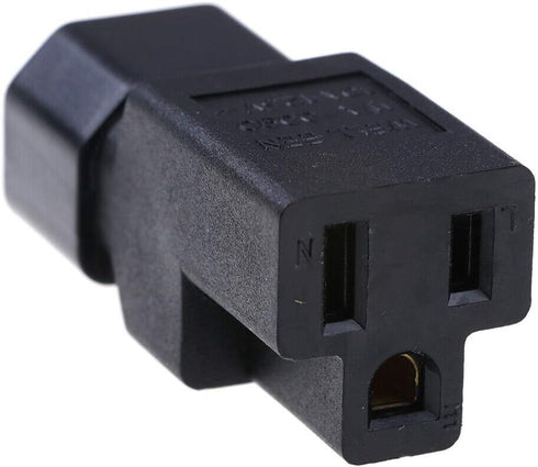 ANRANK IN14515AK IEC C14 to NEMA 5-15R Computer Power Cord Plug Adapter...