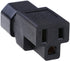 ANRANK IN14515AK IEC C14 to NEMA 5-15R Computer Power Cord Plug Adapter...