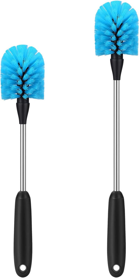 Stainless Steel Water Bottle Brush, Long Handle Scrubbing Brush, Built for Cleaning Sports Bottles, Baby Bottles, Cups, Coffee Mugs, Glasswares, W...