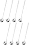 uxcell 8Pcs Stainless Steel Long Handle Teaspoon 7 Inch Coffee Spoon Ice Cream Spoon Espresso Spoons for Cocktail Stirring Mixing Drink, Silver...