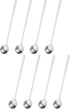 uxcell 8Pcs Stainless Steel Long Handle Teaspoon 7 Inch Coffee Spoon Ice Cream Spoon Espresso Spoons for Cocktail Stirring Mixing Drink, Silver...