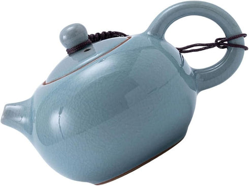 Amosfun Ceramic Teapot Small Porcelain Teapot Chinese Kungfu Tea Pot Blooming Loose Leaf Teapot Boiling Hot Water Teakettle for Tea Coffee Milk...