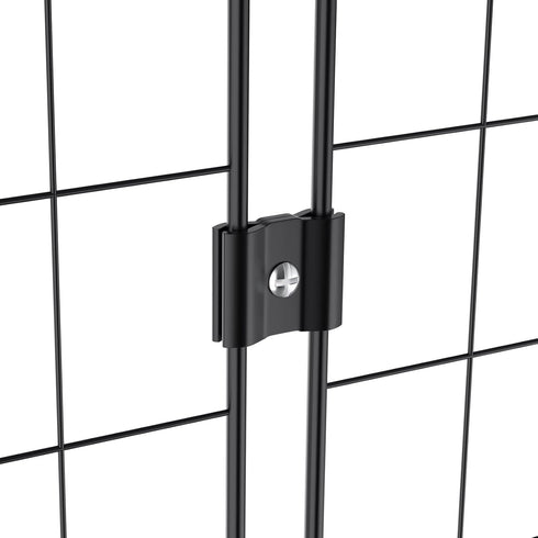 18 Pcs Gridwall Joining Clips Black Wire Grid Panel Connector Grid Panel Joiner Connectors Grid Wall Clamps Grid Connectors for Wall Grid Panels (...