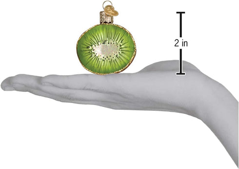 Old World Christmas Kiwi Glass Blown Ornaments for Christmas Tree...
