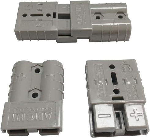 50Amp Power Connector Plug 50A Quick Connect Disconnect 600 V 2 Pairs(4pcs) for 50Amp Battery Connector(6AWG, Grey)...
