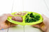 BNYD Portion Control Lunch Container with Lid – Travel Food Storage for Meal Prep, Bento Box Style, Divided Microwave Safe Dish (Set of 1)...