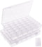 2Pack 36 Grids Plastic Organizer Box with Dividers, Craft Organizers and Storage Box for Craft Tackle Bead Thread Fishing Screws Nails Rock Washi ...