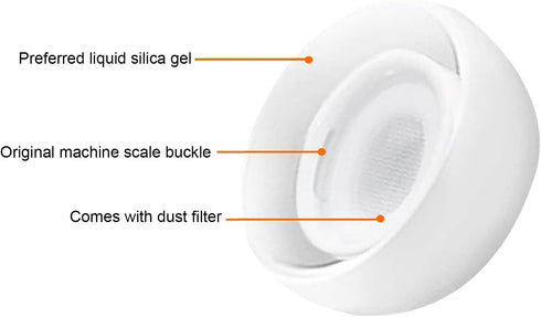 3 Pairs Ear Tips Replacement for Airpods Pro with Noise Reduction Hole, Soft Silicone Eartips Compatible with Airpods Pro & Airpods Pro 2nd Genera...